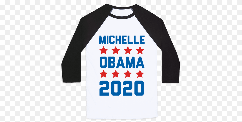 Michelle Obama Baseball Tees Lookhuman, Clothing, Long Sleeve, Shirt, Sleeve Png