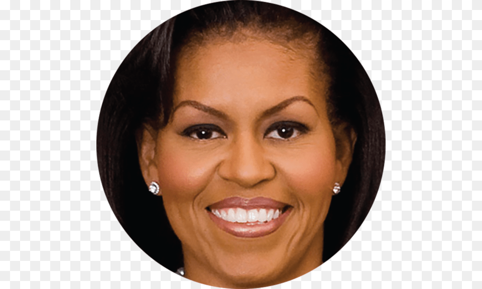 Michelle Obama Button Michelle, Accessories, Smile, Portrait, Photography Free Png