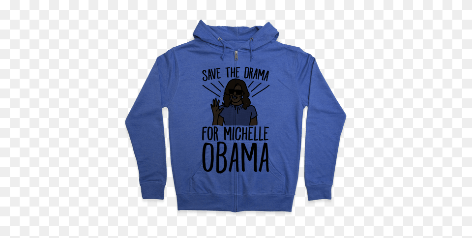 Michelle Obama Hooded Sweatshirts Lookhuman, Sweatshirt, Clothing, Sweater, Sleeve Free Png Download