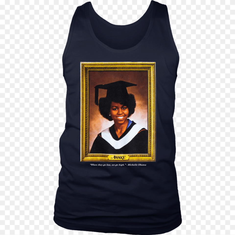 Michelle Obama Princeton Graduation T Shirt Michelle Obama, People, Person, T-shirt, Adult Png Image