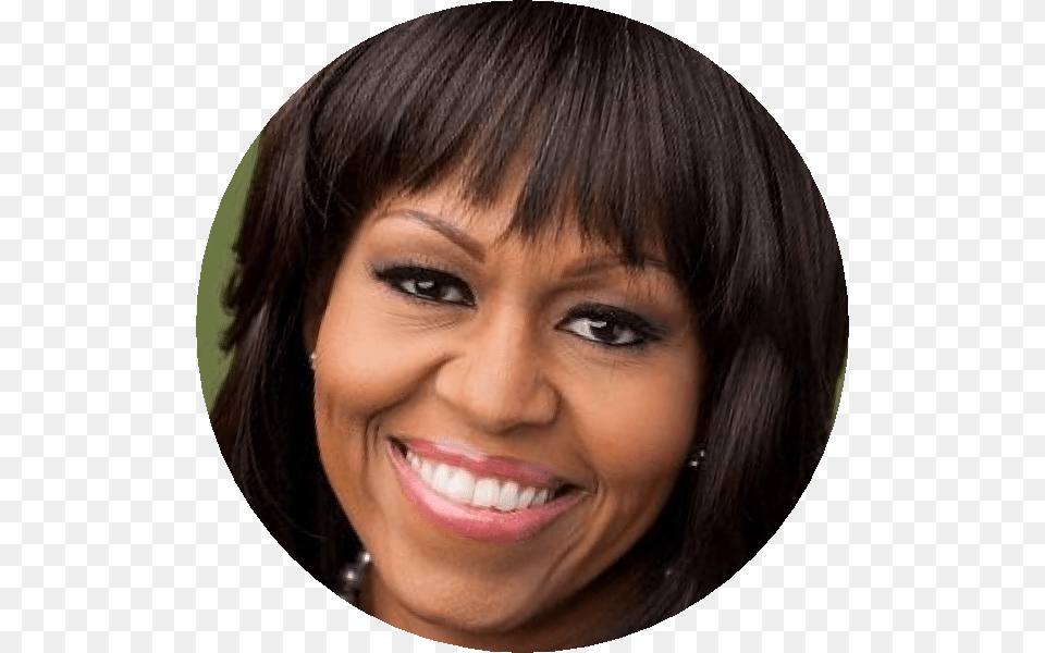 Michelleobama Michelle Obama Transparent, Head, Smile, Face, Person Free Png Download