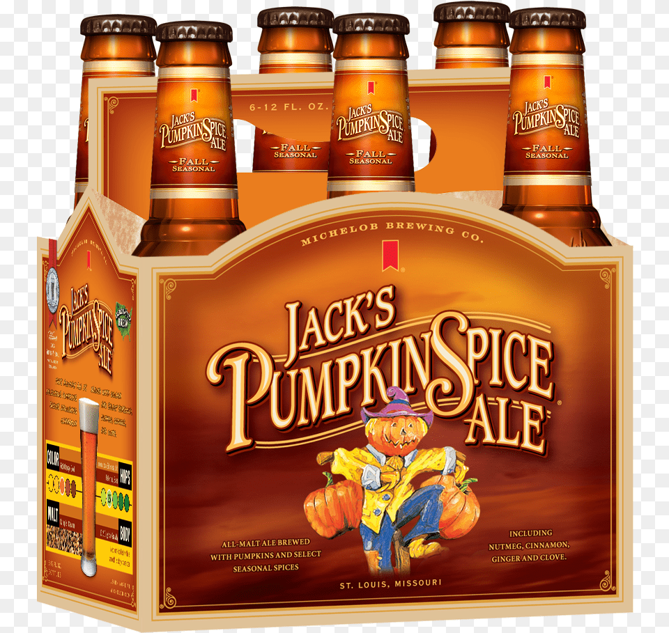 Michelob Jacks Pumpkin Spice Ale Six Pack Decal Pumpkin Spice Beer, Alcohol, Lager, Beverage, Person Free Transparent Png