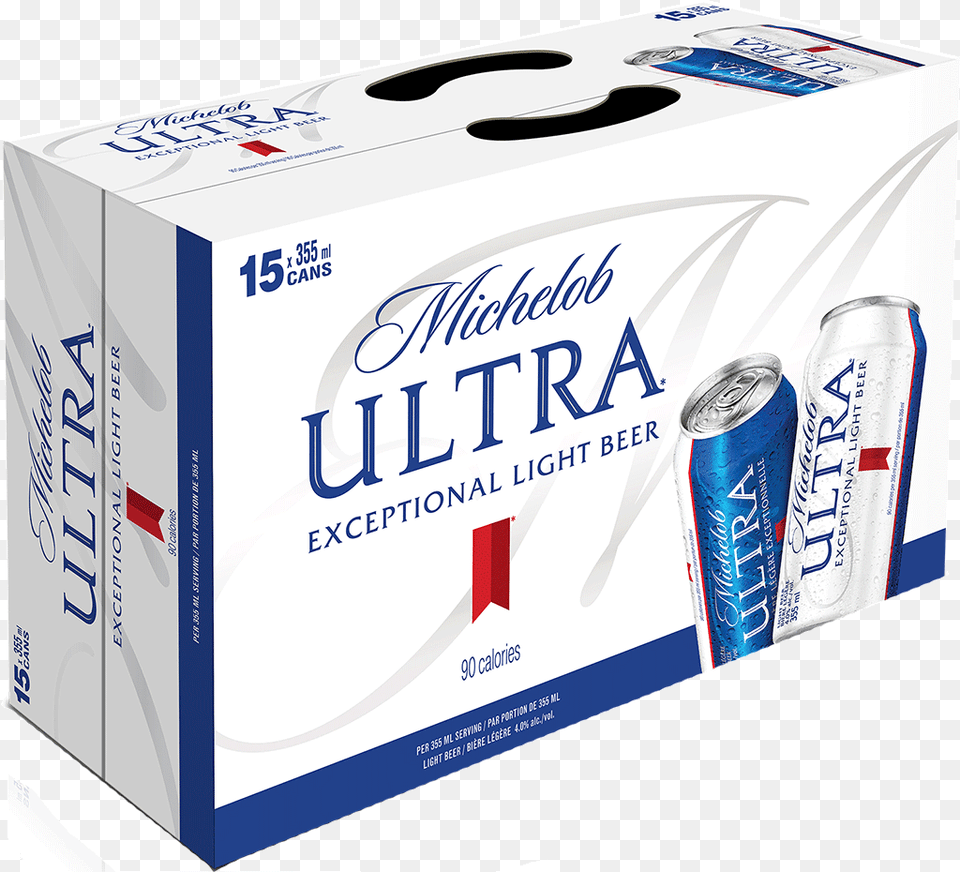 Michelob Ultra 15 Pack, Can, Tin, Alcohol, Beer Png