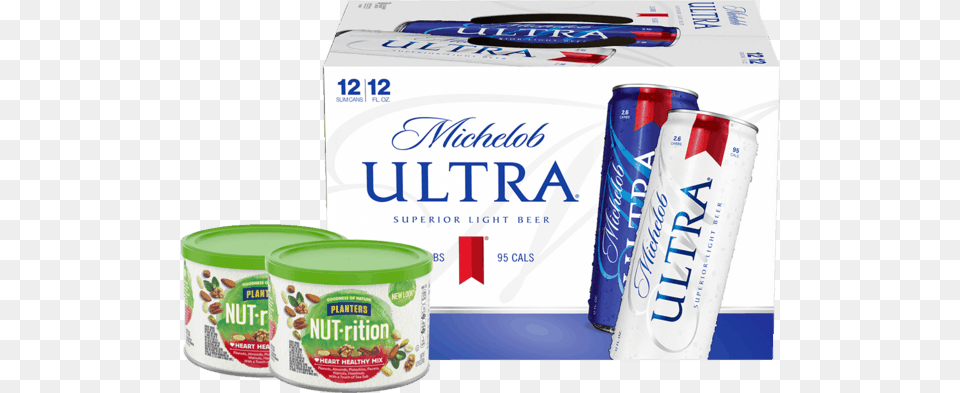 Michelob Ultra Beer 12 Pack 12 Fl Oz Cans, Can, Tin, Dessert, Food Free Transparent Png