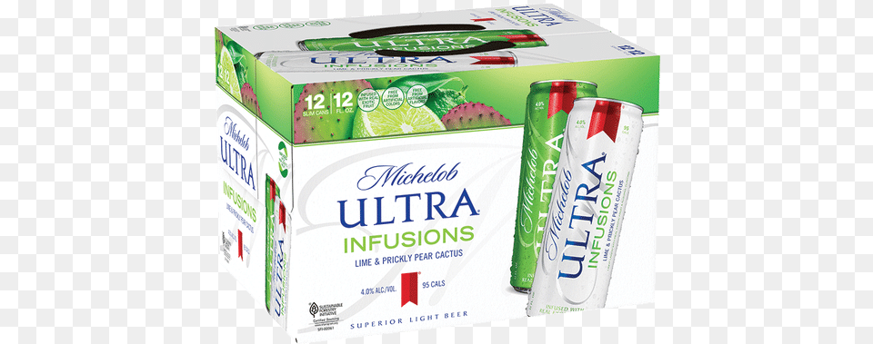Michelob Ultra Infusions Lime And Prickly Pear Cactus, Herbal, Herbs, Plant, Can Free Png Download