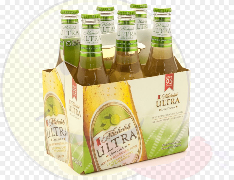 Michelob Ultra Lime Beer Bottle, Alcohol, Beverage, Beer Bottle, Lager Png