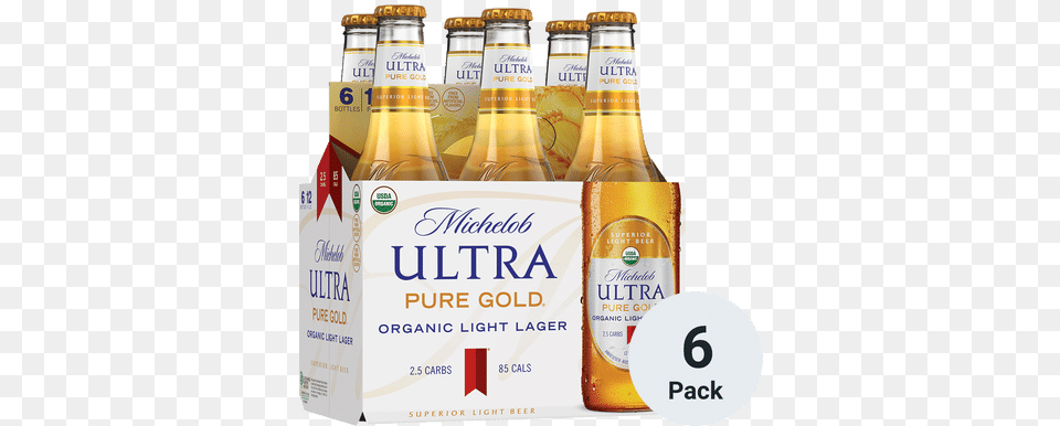 Michelob Ultra Pure Gold Michelob Ultra Organic, Alcohol, Beer, Beer Bottle, Beverage Free Transparent Png