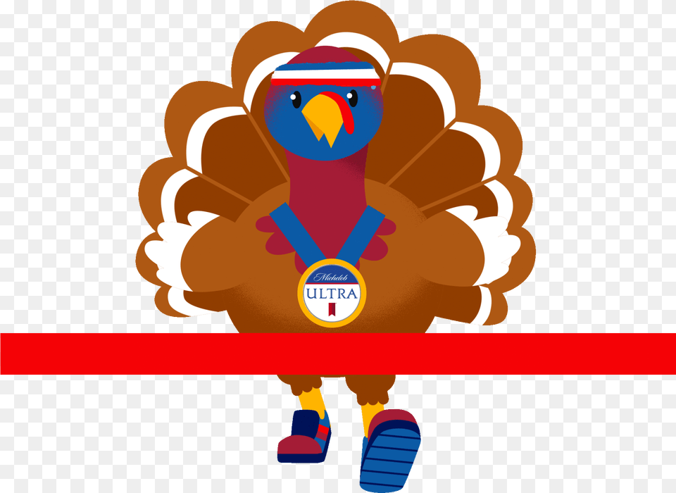 Michelob Ultra Turkey Trotter Giphy Turkey Trot Animated, Baby, Person, Animal, Bird Free Transparent Png