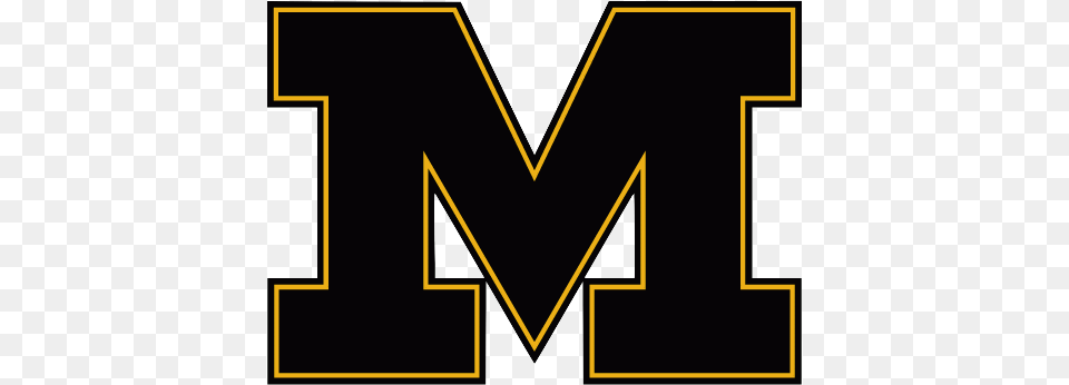 Michigan Block M Football Logo Clipart Mizzou Tigers, Symbol, Scoreboard Free Png