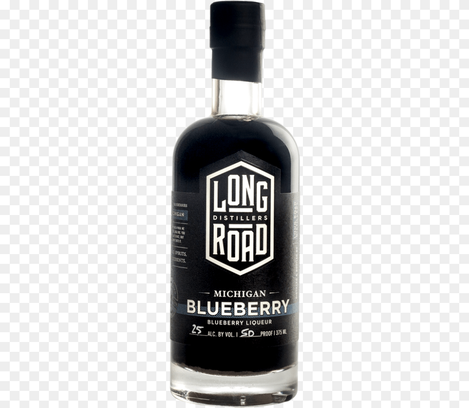 Michigan Blueberry Long Road Distillers Glass Bottle, Alcohol, Beverage, Cosmetics, Liquor Png Image