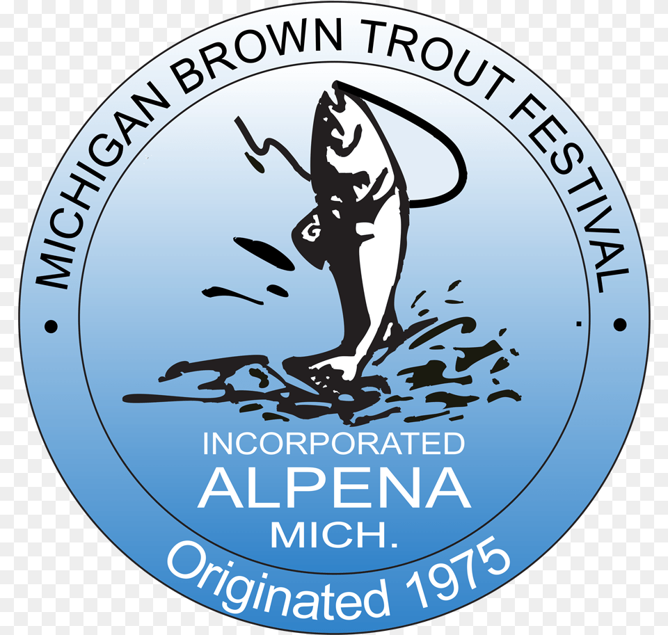 Michigan Brown Trout Festival Illustration, Animal, Sea Life, Person Png Image
