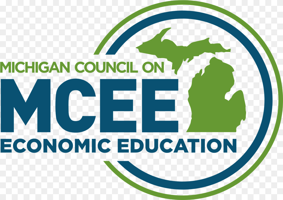 Michigan Council On Economic Education Agc Michigan, Green, Logo, Adult, Male Free Transparent Png