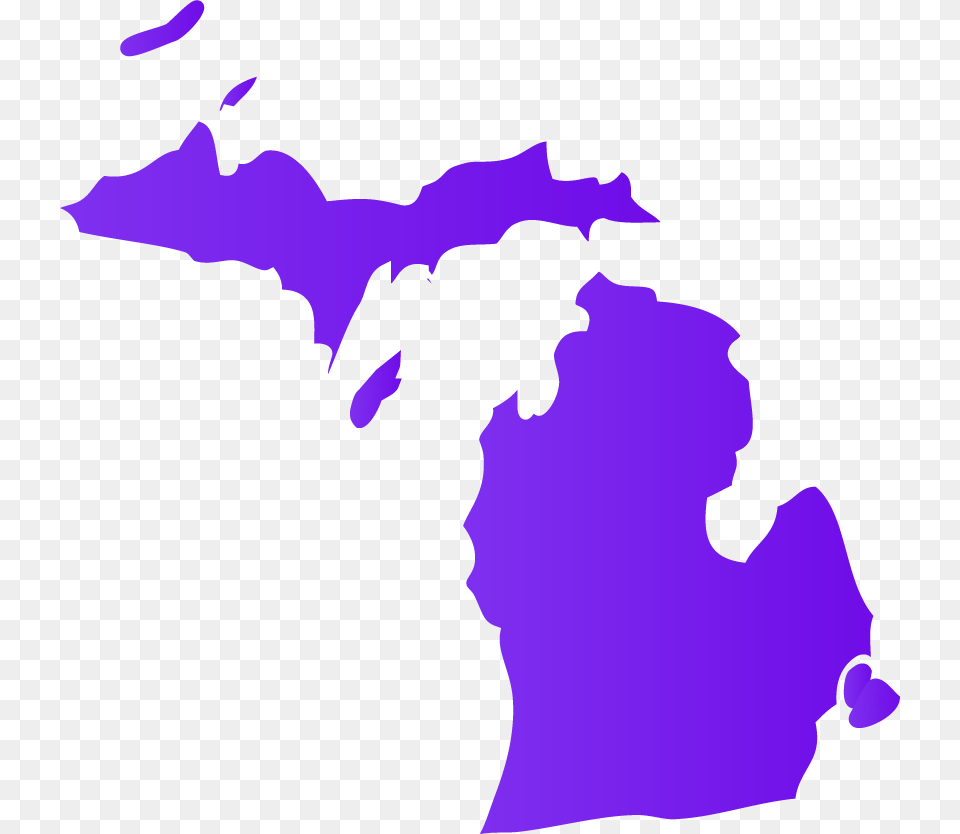 Michigan Dealers For Wheelchair Vans Scooter Lifts State Of Michigan Outline, Chart, Plot, Person, Map Free Transparent Png