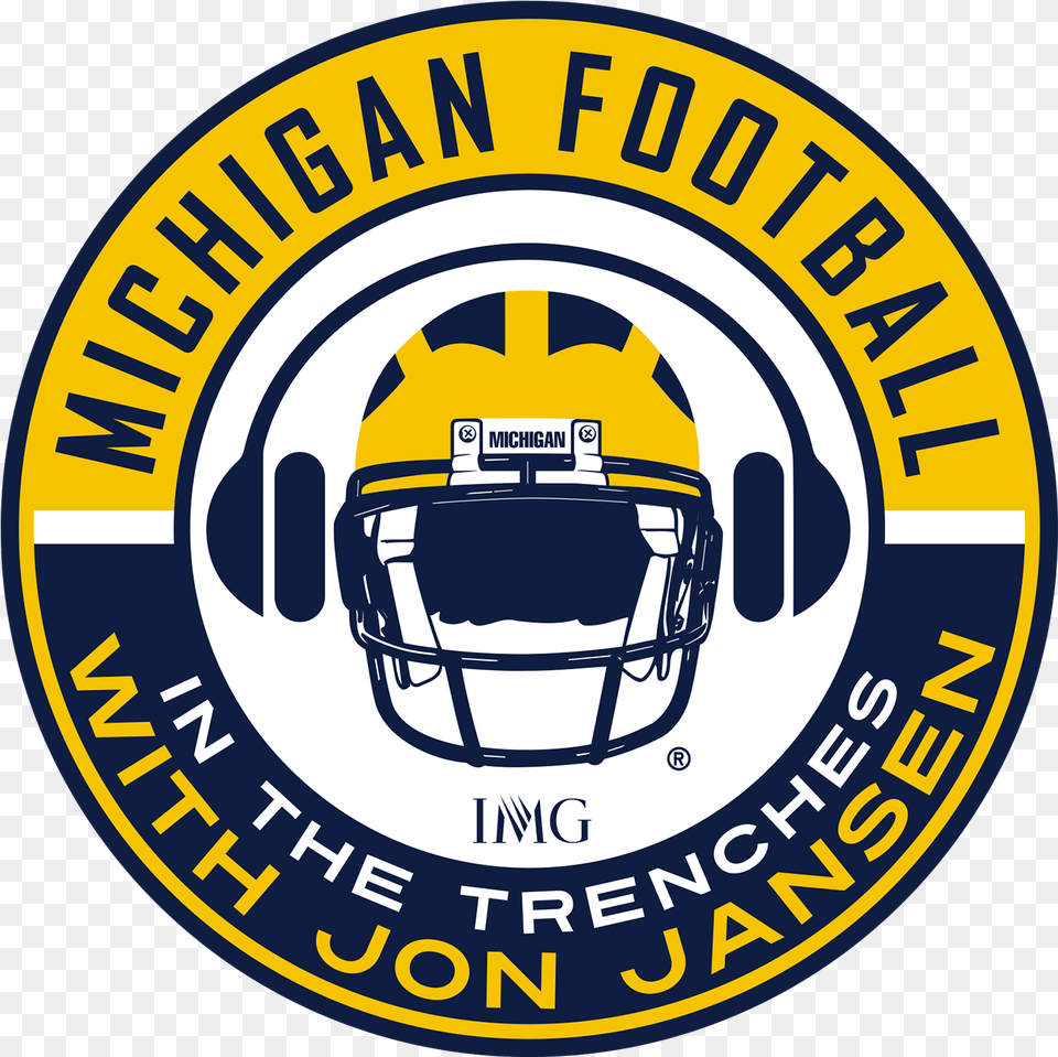 Michigan Football In The Trenches With Jon Jansen Celtic Fc Foundation Logo, Helmet, American Football, Person, Playing American Football Png