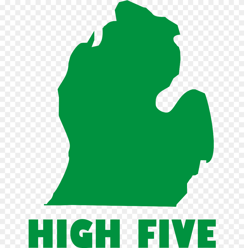 Michigan High Five Shirt Free Png Download