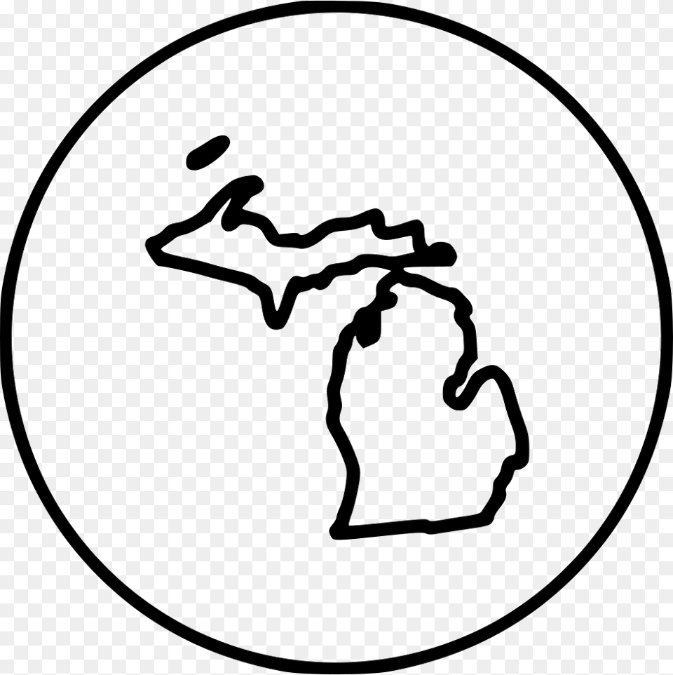 Michigan Icon Download, Stencil Free Png