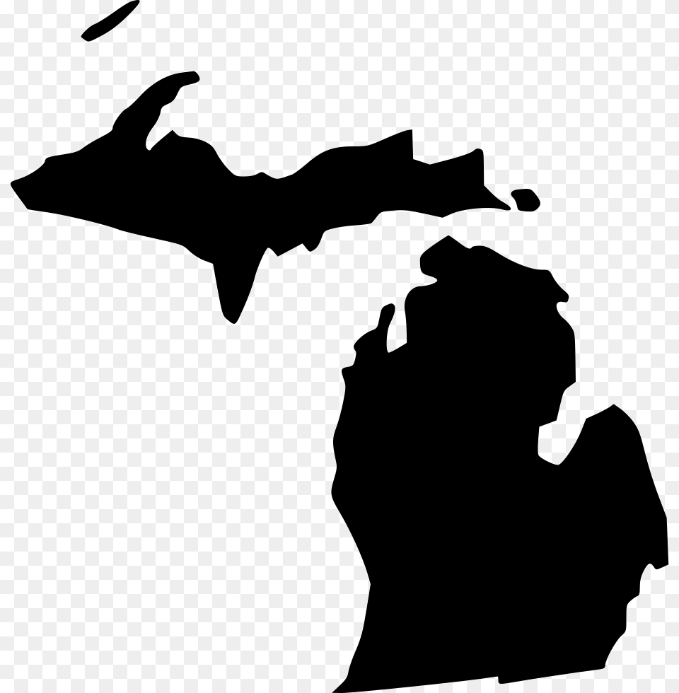 Michigan Icon Download, Silhouette, Stencil, Animal, Fish Free Png