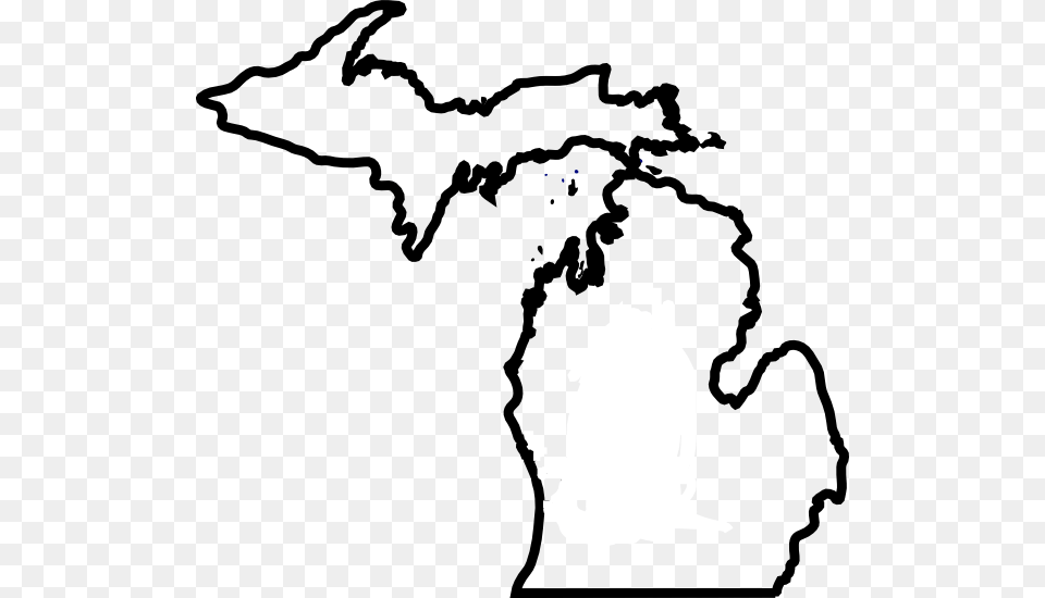 Michigan Map Michigan Outline, Chart, Plot, Atlas, Diagram Png