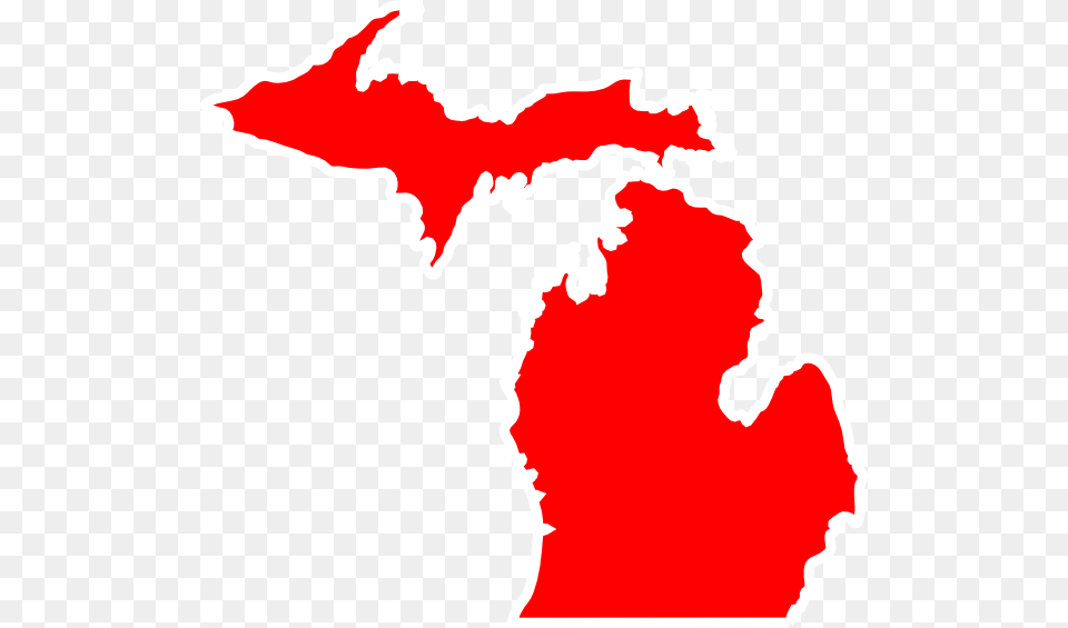 Michigan Map Outline Clip Art, Chart, Plot, Food, Ketchup Free Transparent Png