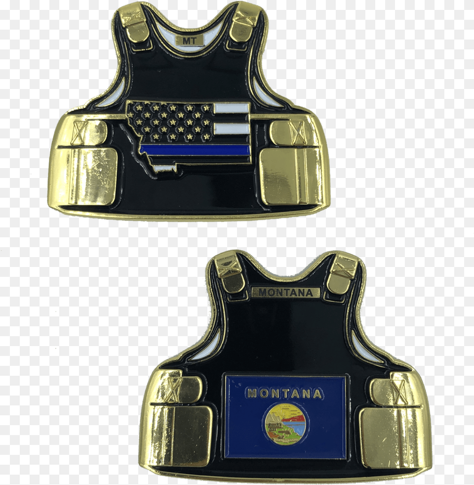 Michigan Police Challenge Coins, Clothing, Vest, Badge, Logo Free Png Download