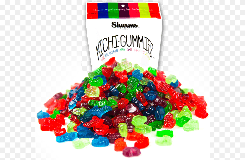 Michigan Shaped Gumy Candy Gummy Bear, Food, Jelly, Sweets, Birthday Cake Free Png Download
