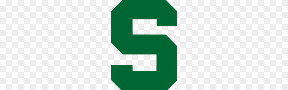 Michigan State Spartans Logo Quilt Blocks, Sign, Symbol, Road Sign, First Aid Free Transparent Png