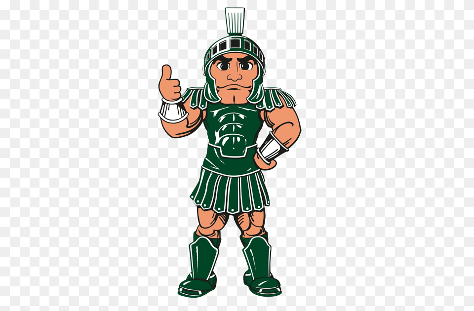 Michigan State Spartans Render Logo, Baby, Clothing, Costume, Person Png Image