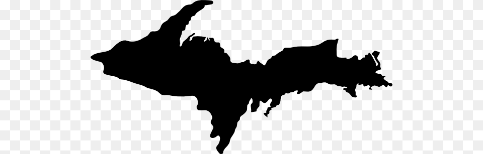 Michigan Upper Peninsula Outline, Silhouette Free Transparent Png