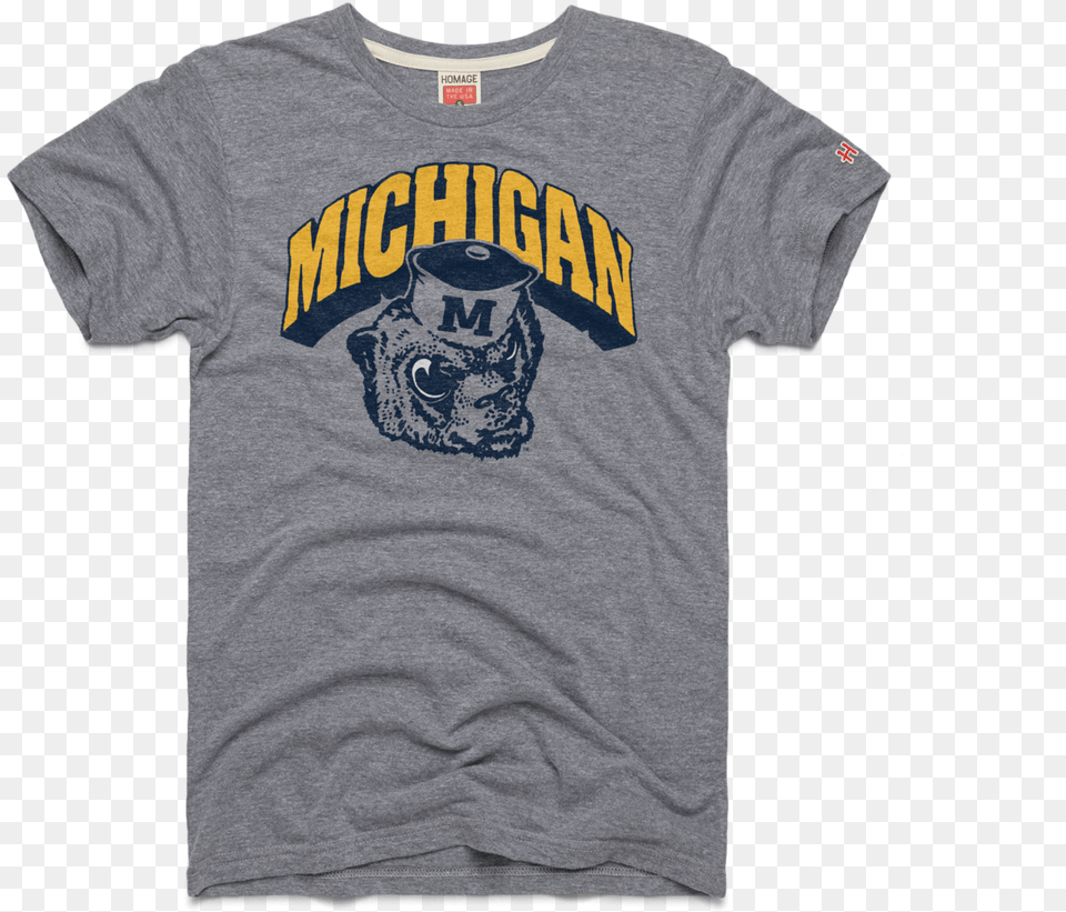 Michigan Wolverine Active Shirt, Clothing, T-shirt, Animal, Canine Free Transparent Png