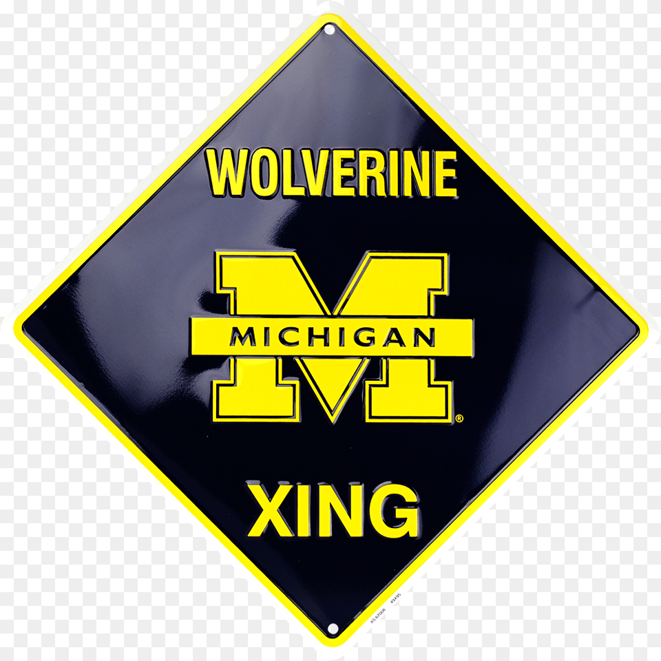 Michigan Wolverine Xing Sign, Symbol, Logo, Road Sign Png