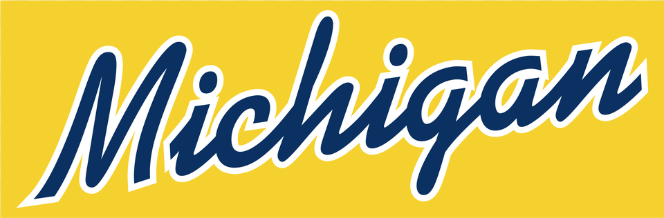 Michigan Wolverines Vector, Logo, Text Png Image