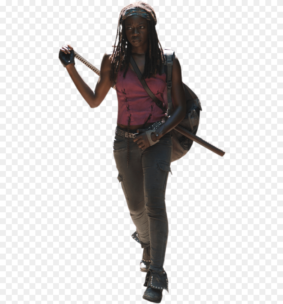 Michonne Stuff And Thangs Fear The Walking Dead Rick Walking Dead Michonne, Woman, Adult, Person, Female Free Png