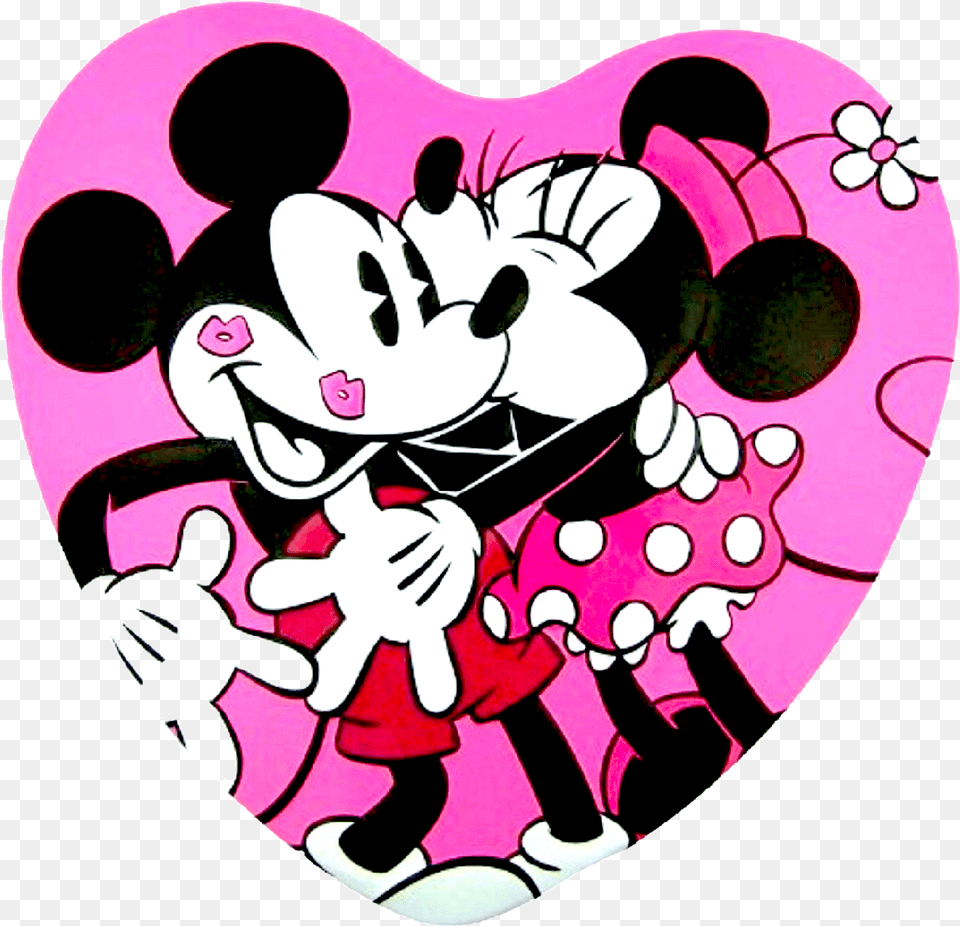 Mick U0026 Minn Hot Pink Heart Mickey And Minnie Svg, Baby, Person, Adult, Male Free Png