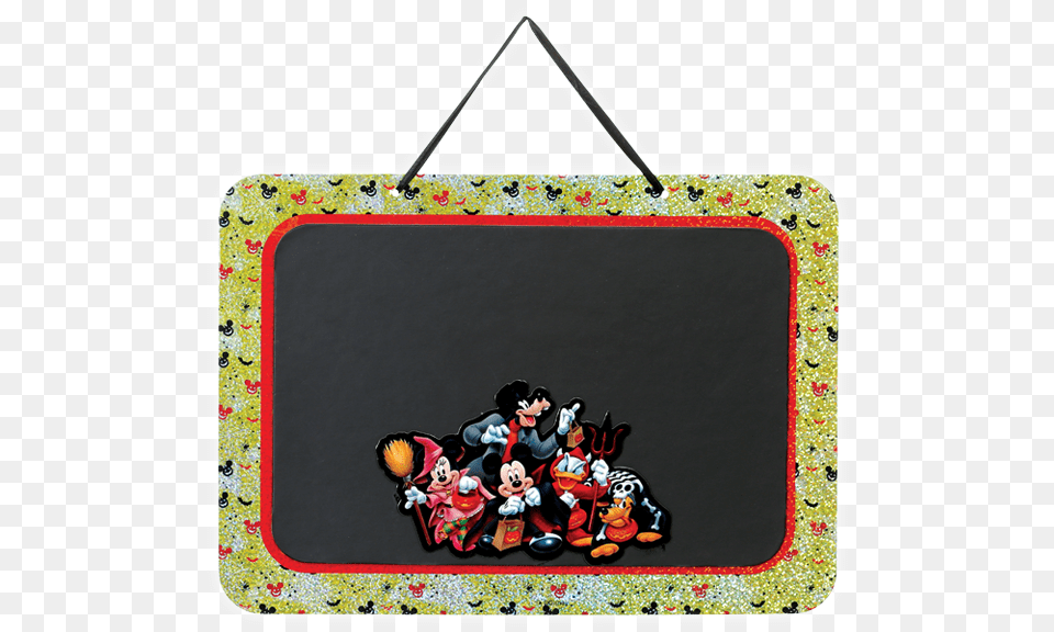 Mickey Amp Friends Chalkboard Picture Frame, Baby, Person, Bag, Blackboard Free Transparent Png