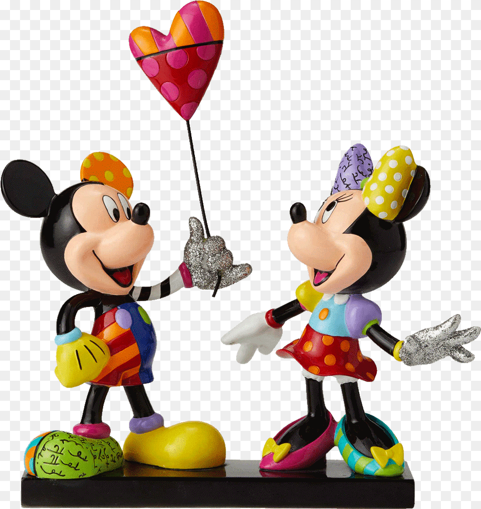 Mickey Amp Minnie Limited Edition Romero Britto Mickey And Minnie Limited Edition, Figurine, Toy, Balloon Png Image