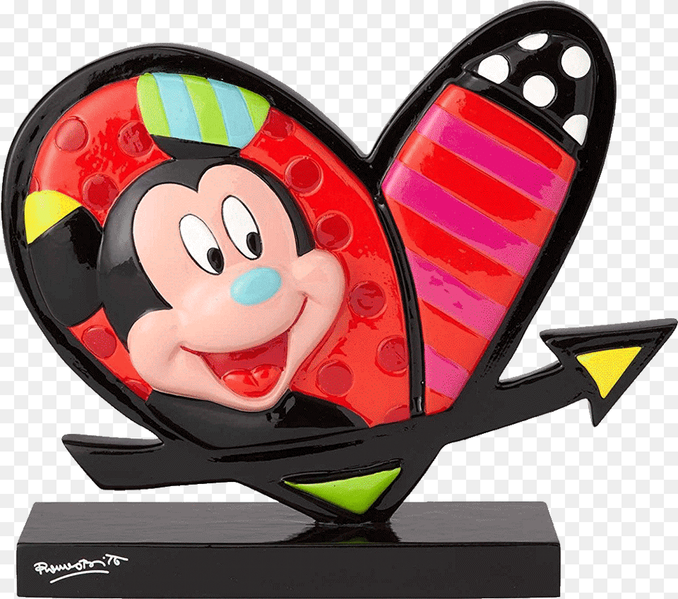 Mickey Amp Minnie Mouse Heart Mickey Minnie Heart By Britto, Face, Head, Person, Baby Free Png