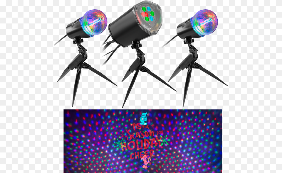 Mickey And Friends Lightsync Led Projection Spotlights Gemmy, Lighting, Light, Electronics Free Png