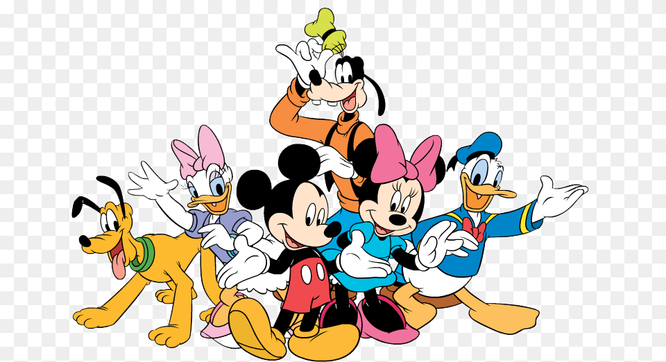 Mickey And Friends Transparent, Cartoon, Baby, Person, Face Png