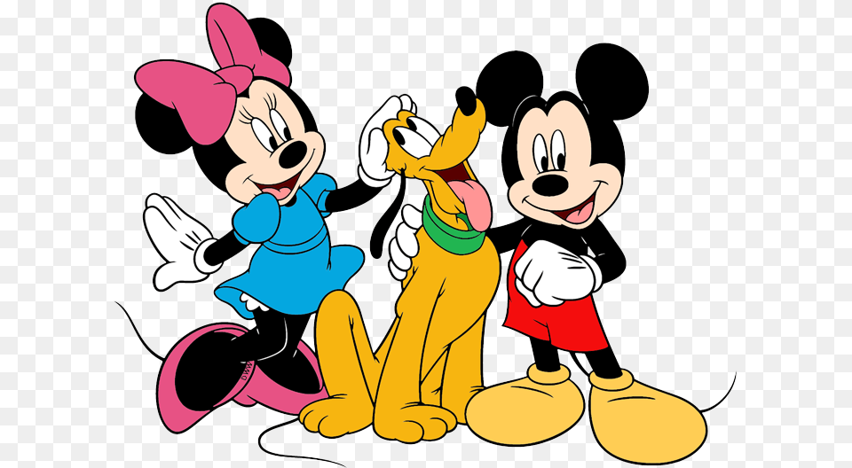 Mickey And Minnie And Pluto, Cartoon, Baby, Person Free Transparent Png