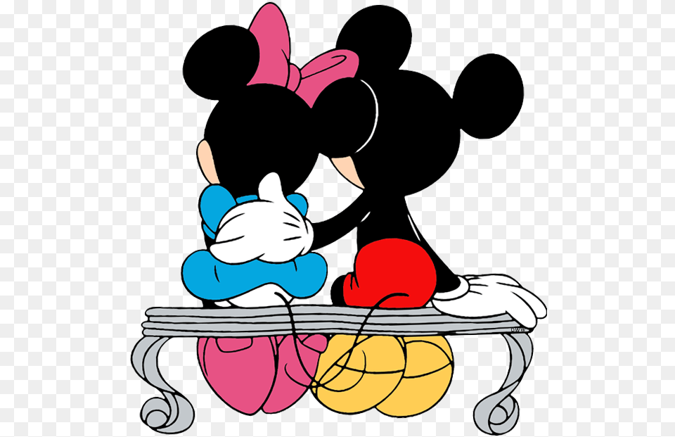 Mickey And Minnie Back, Cartoon Png
