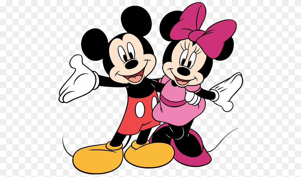 Mickey And Minnie Clipart, Cartoon, Book, Comics, Publication Free Png