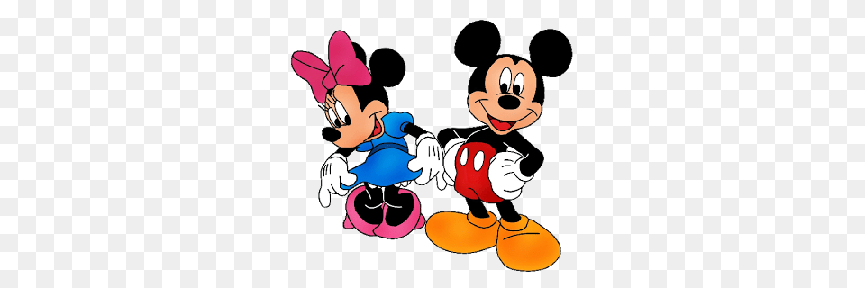 Mickey And Minnie Clipart Look, Cartoon, Face, Head, Person Png