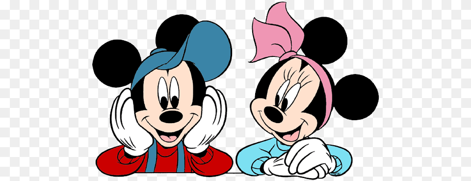 Mickey And Minnie Clipart Minnie Mouse Mickey Mouse, Book, Comics, Publication, Baby Png