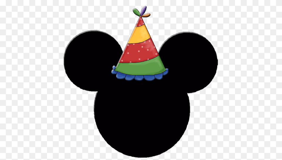 Mickey And Minnie Heads With Party Hats Mickey Mouse Birthday Clipart, Clothing, Hat, Party Hat, Person Free Transparent Png