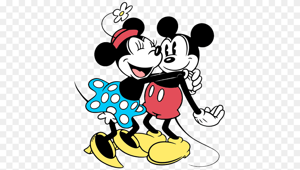 Mickey And Minnie Hugging Classic Mickey Mouse And Friends Clip, Cartoon, Cleaning, Person, Face Png