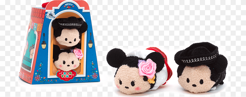 Mickey And Minnie La Set Mexico Tsum Tsum, Plush, Toy, Teddy Bear Png Image