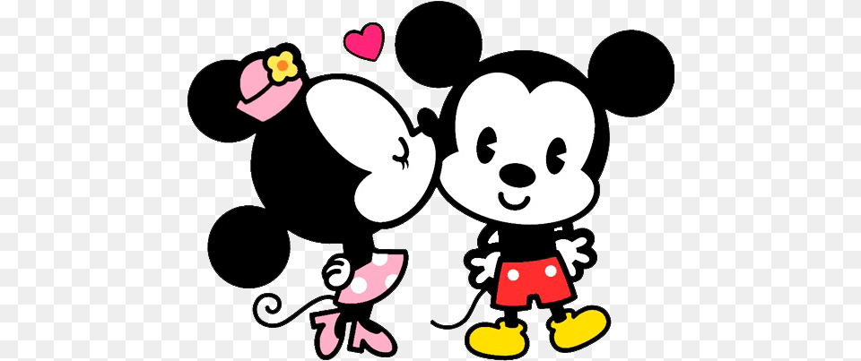 Mickey And Minnie Love Transparent U0026 Clipart Mickey E Minnie Cute, Baby, Person, Cartoon Png