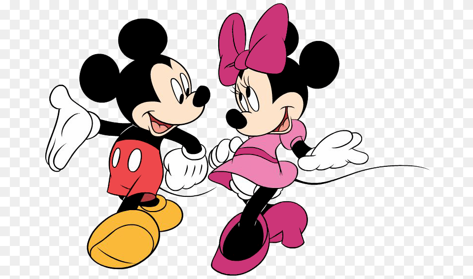 Mickey And Minnie Lovers, Cartoon, Baby, Person, Face Free Transparent Png