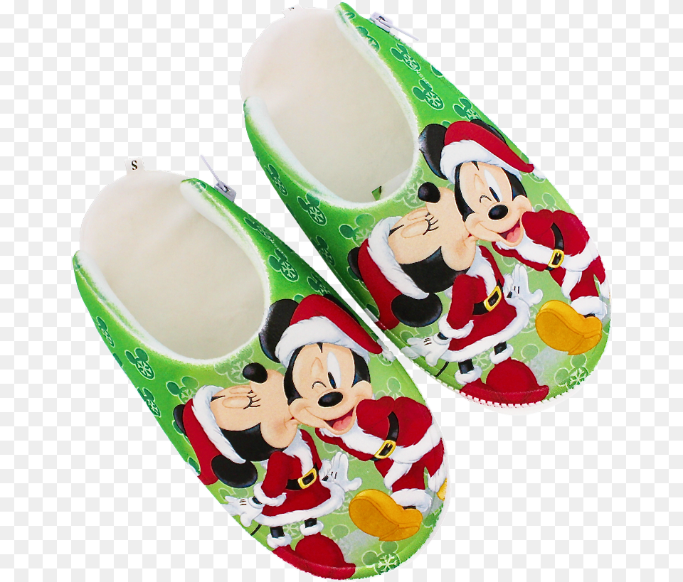 Mickey And Minnie Mix N Match Holiday Kiss Zlipperz Cartoon, Clothing, Footwear, Shoe, Baby Free Transparent Png