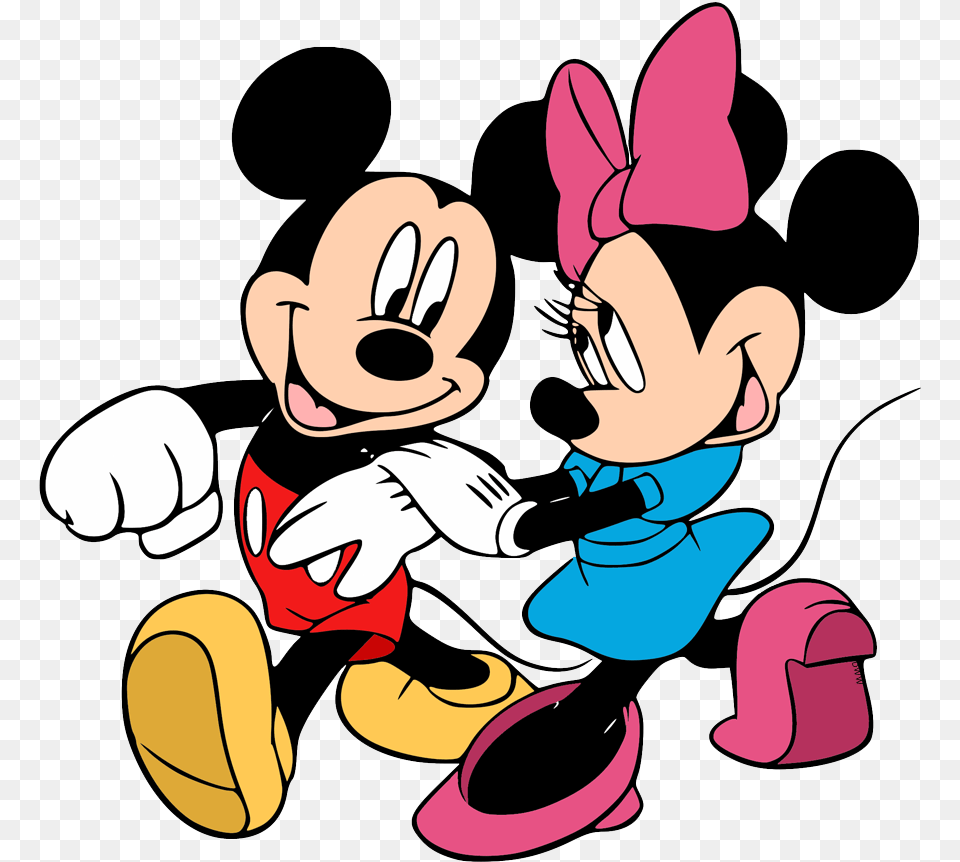 Mickey And Minnie Mouse Clip, Cartoon, Baby, Person, Face Png Image